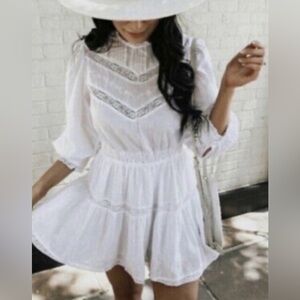 LoveShackFancy x Target White Long Sleeve Dress NWT XS